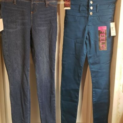 LAST 2! Jean Style Pocket Jegging XS 0-2 Denim OR Button SZ 1 Baltic Blue